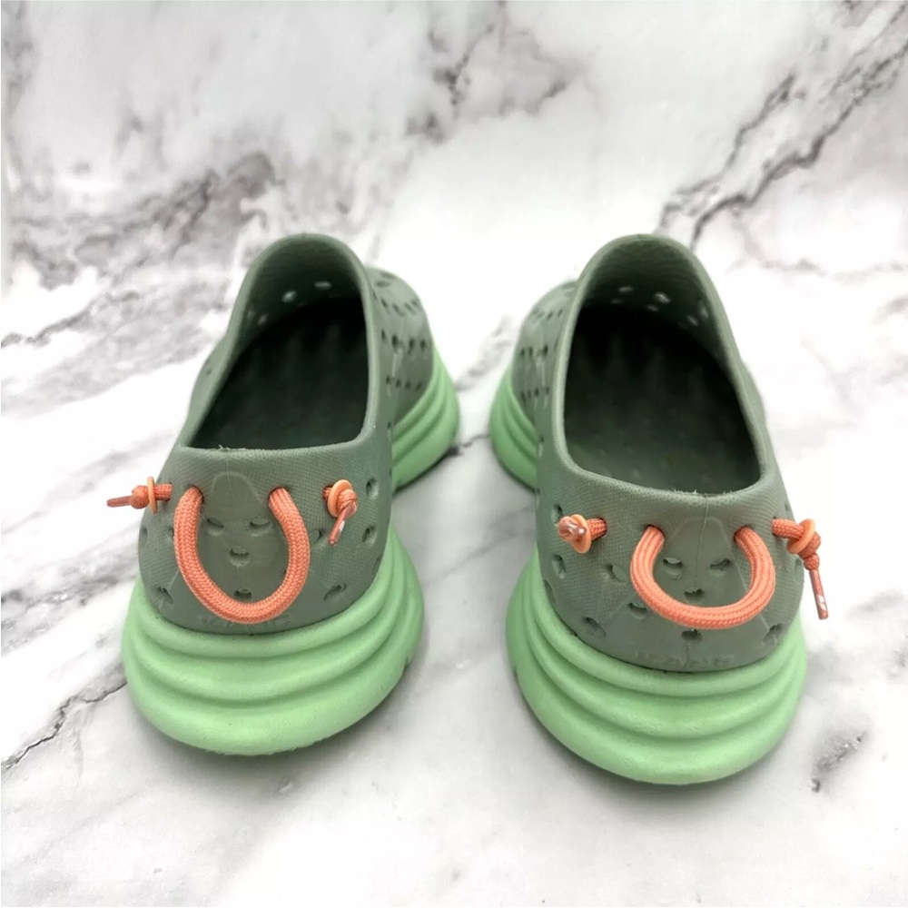 Women's Lightweight Green Slip-On Athletic Clog - Picture 5 of 10